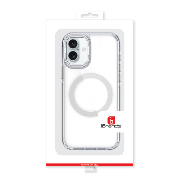 iPhone 16 6.1 inch MagSonic Camera Bracket Stand Magnetic Ring Circle Hybrid - White - Image 2