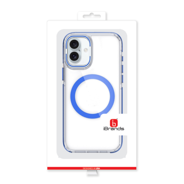 iPhone 16 Plus 6.7 inch MagSonic Camera Bracket Stand Magnetic Ring Circle Hybrid - Blue - Image 5