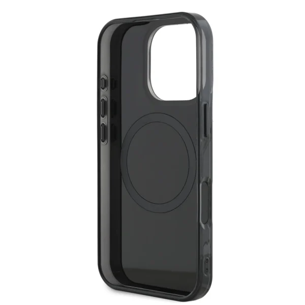 iPhone 16 Pro Max - PC/TPU Black Hard Case MagSafe Compatible Double Layer Graphics Design - AMG - Image 3
