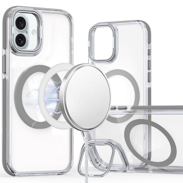 iPhone 16 6.1 inch MagSonic Camera Bracket Stand Magnetic Ring Circle Hybrid - Grey