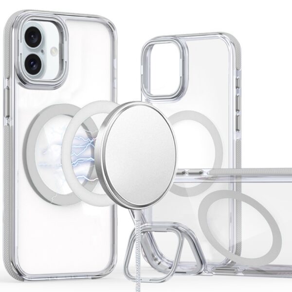 iPhone 16 6.1 inch MagSonic Camera Bracket Stand Magnetic Ring Circle Hybrid - White